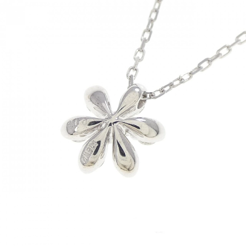 K18WG Hoa Đá Kim Cương Dây Chuyền 0.16CT - Hàng hiệu Chính hãng 857310