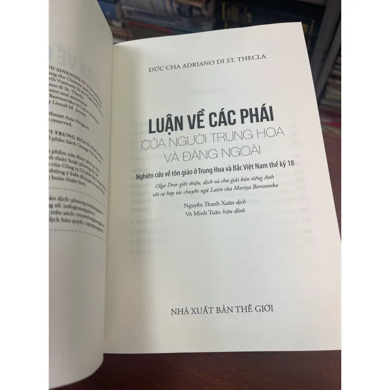LUẬN VỀ CÁC PHÁI CỦA NGƯỜI TRUNG HOA VÀ ĐÀNG NGOÀI 937133