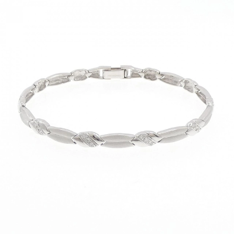 K18WG Vòng tay kim cương 0.25CT - Hàng hiệu Chính hãng 873022