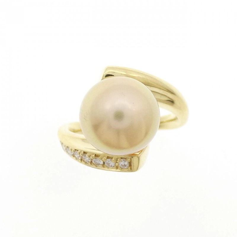 Nhẫn ngọc trai trắng K18YG 10mm 668904