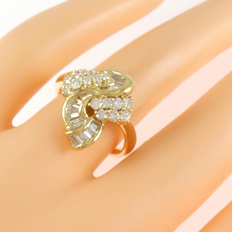 Nhẫn kim cương K18YG 1.01CT - Hàng hiệu Chính hãng 852729