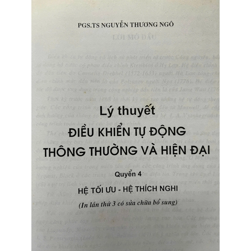 LÝ THUYẾT ĐIỀU KHIỂN TỰ ĐỘNG - HỆ TỐI ƯU,HỆ THÍCH NGHI 494043
