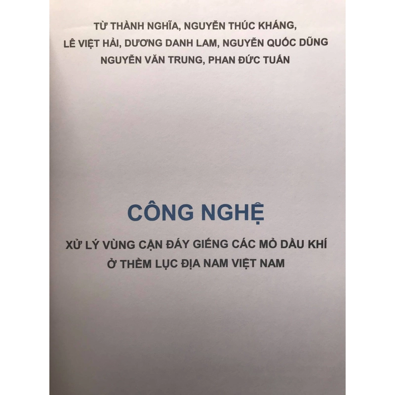 CÔNG NGHỆ XỬ LÝ VÙNG CẬN ĐÁY GIẾNG CÁC MỎ DẦU KHÍ Ở THỀM LỤC ĐỊA NAM VIỆT NAM 465825