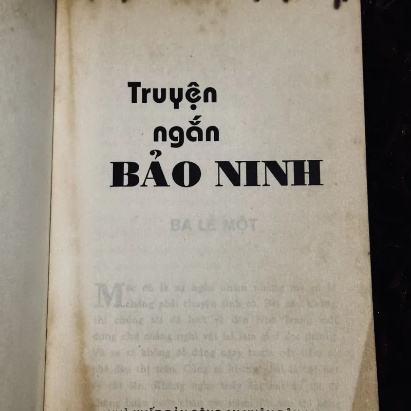 Truyện ngắn Bảo Ninh 738149