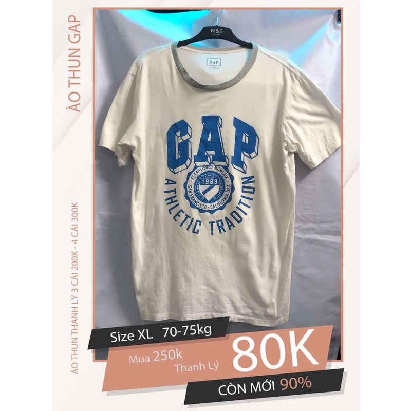Dọn Tủ Thanh Lý Áo Thun Nam size XL 516439