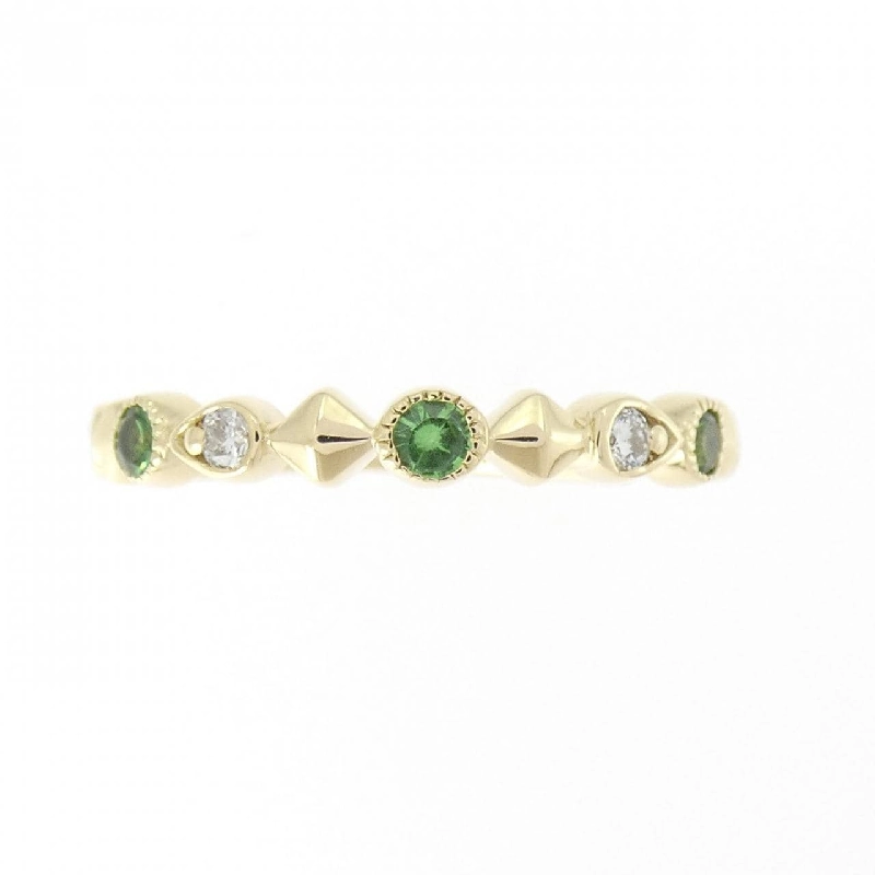 Nhẫn Garnet Xanh K18YG 0.25CT 669046