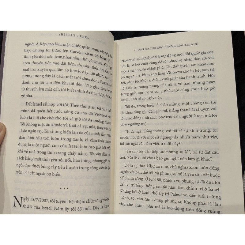 Không có chỗ cho những giấc mơ nhỏ - Shimon Peres 754291