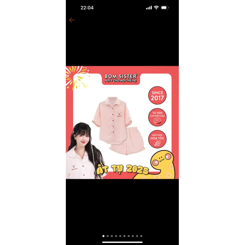 Bộ đồ ngủ, đồ mặc nhà nữ áo có tay quần đùi họa tiết đơn giản dễ thương BO 753065