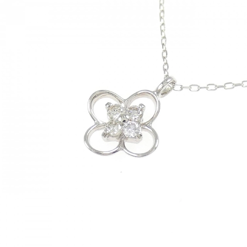 Dây chuyền kim cương hoa PT900/PT850 0.11CT - Hàng hiệu Authentic 861209