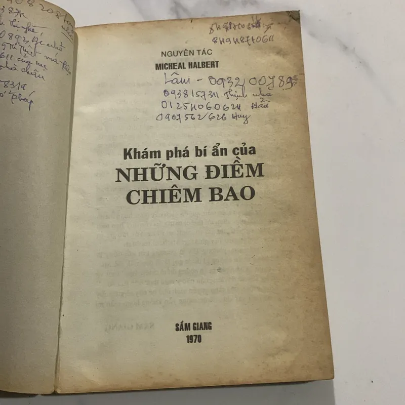 Khám phá bí ẩn của NHỮNG ĐIỂM CHIÊM BAO, MICHEAL HALBERT 719335