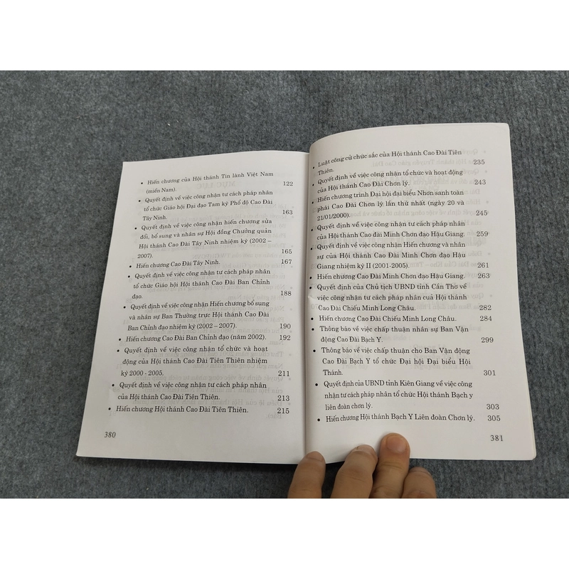 TẬP VĂN BẢN VỀ TỔ CHỨC VÀ ĐƯỜNG HƯỚNG HÀNH ĐẠO CỦA CÁC TÔN GIÁO TẠI VIỆT NAM 495394
