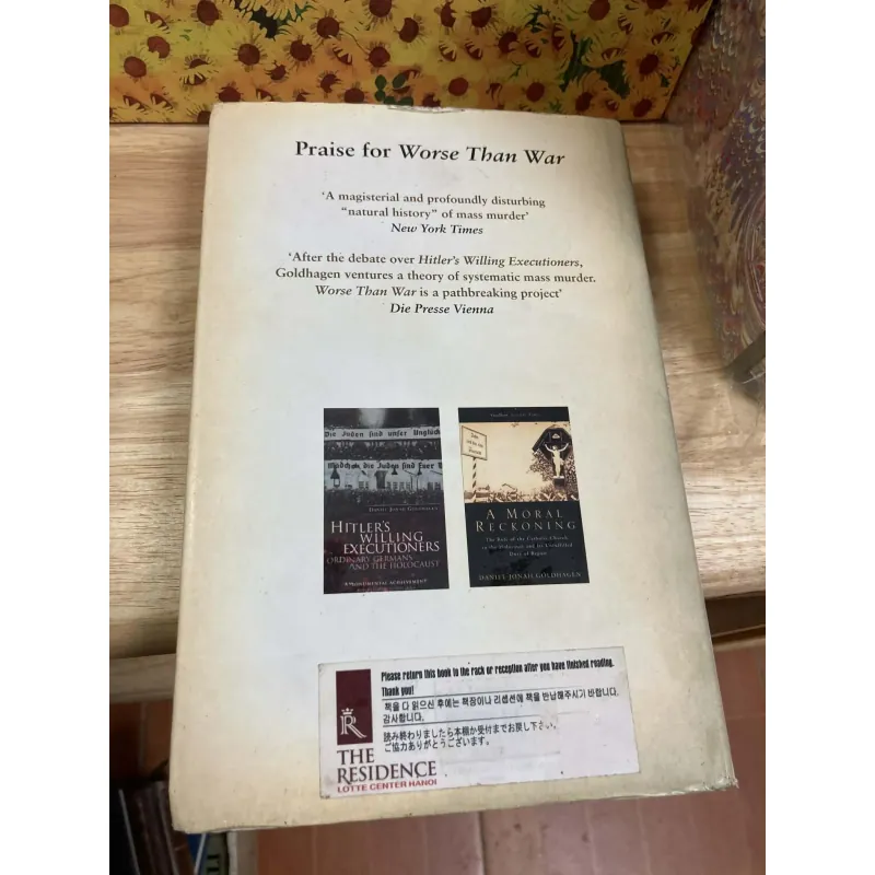 Worse Than War: Genocide, Eliminationism, and ... - Daniel Jonah Goldhagen 936255