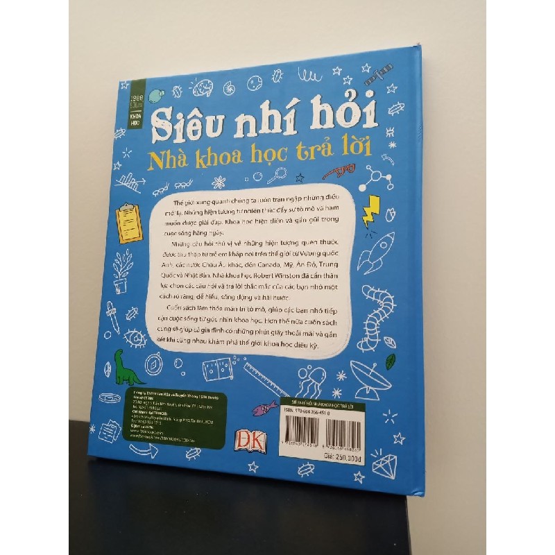 Siêu Nhí Hỏi Nhà Khoa Học Trả Lời - 100 Bí Ẩn Mọi Đứa Trẻ Đều Muốn Hỏi Một Nhà Khoa Học - Robert Winston New 100% ASB2703 66108