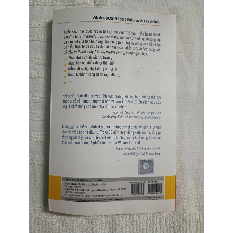 24 Bài Học Sống Còn Để Đầu Tư Thành Công Trên Thị Trường Chứng Khoán sách giá rẻ  305131