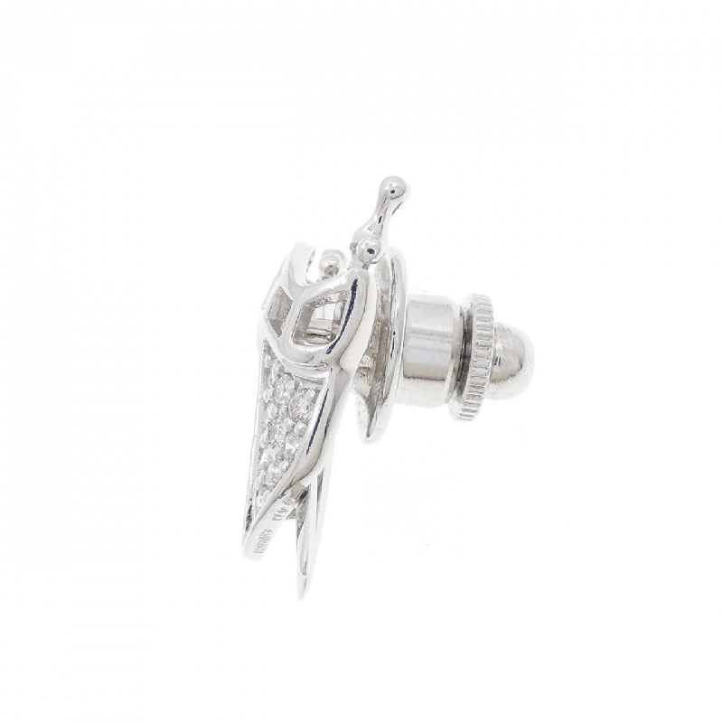 K18WG Pave Diamond Brooch 0.15CT - Hàng hiệu Authentic 872618