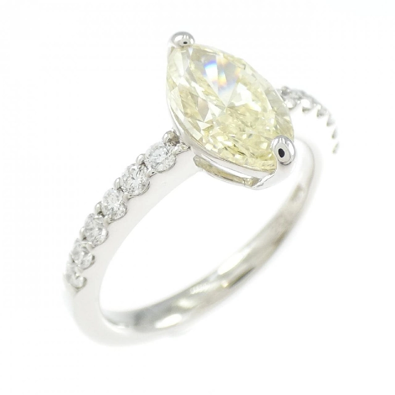 Nhẫn kim cương PT900 1.525CT LY SI1 cắt Marquise - Hàng hiệu Authentic 879430