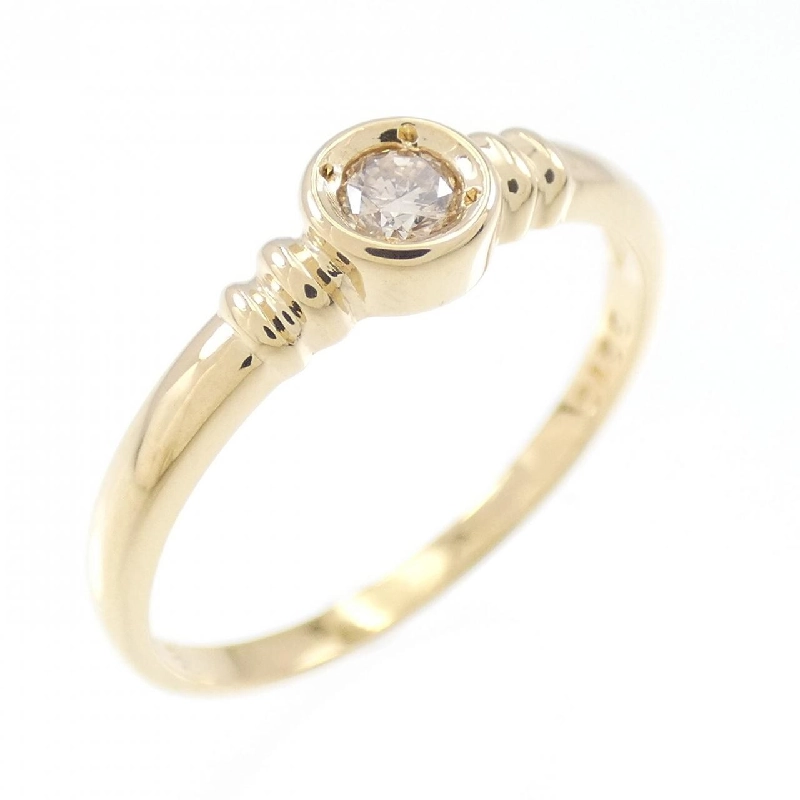 Nhẫn kim cương K18YG 0.10CT 672060