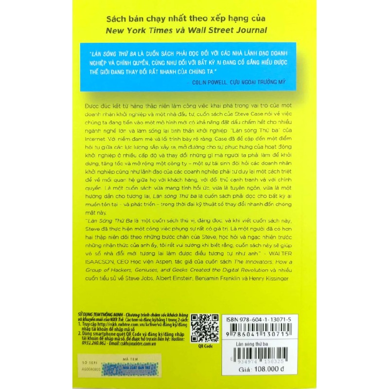 Làn Sóng Thứ Ba - Tầm Nhìn Của Một Doanh Nhân Về Tương Lai - Steve Case 114294