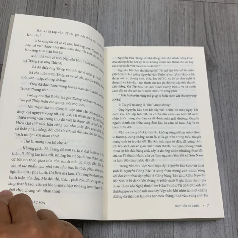 Bảy nổi ba chìm - nguyễn bắc sơn. Có chữ ký tặng. 7b1 1027864