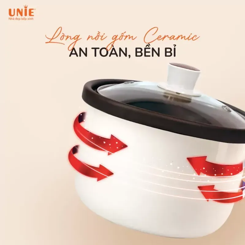 Nồi kho hầm UNIE 2L – Hẹn giờ 24 tiếng, nấu ngon chuẩn vị 573132