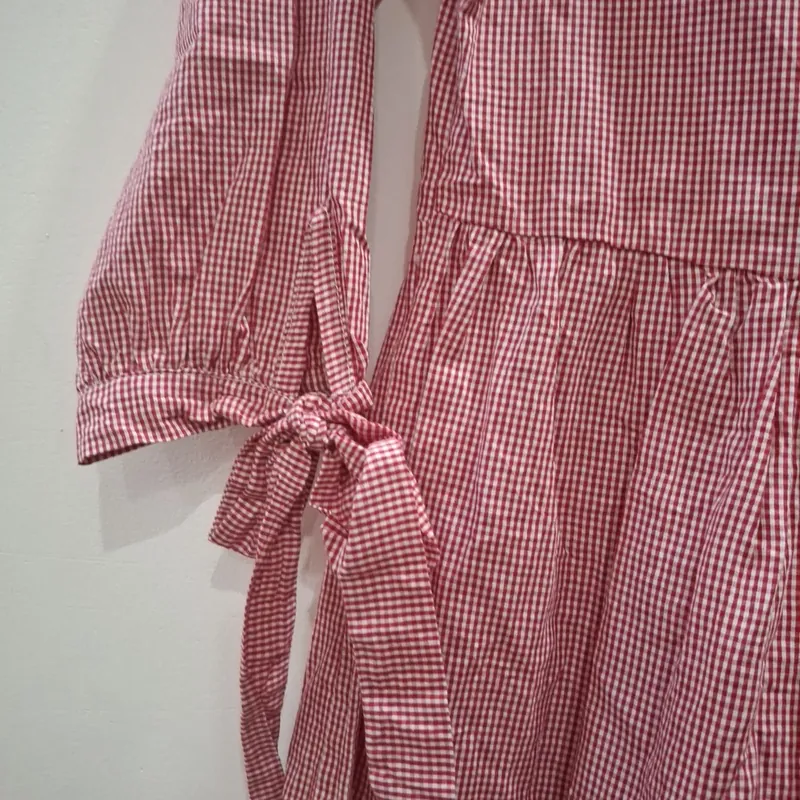 Váy dài tay caro nhí dạo phố đi làm 605120