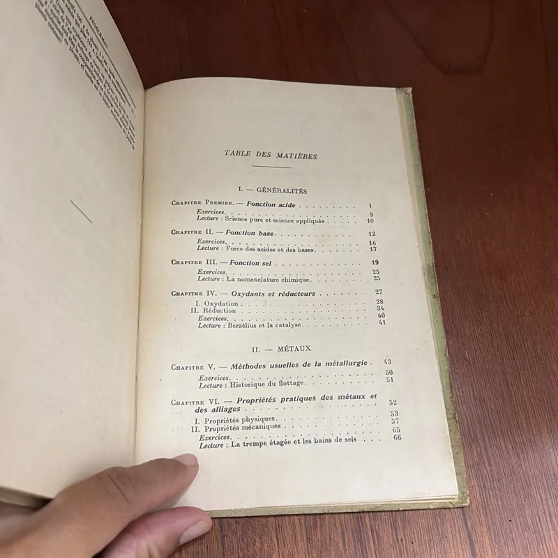 II Sách Tiếng Pháp: CHIMIE _ CLASSES DE 1 Re C ET MODERNE - 1955 604849