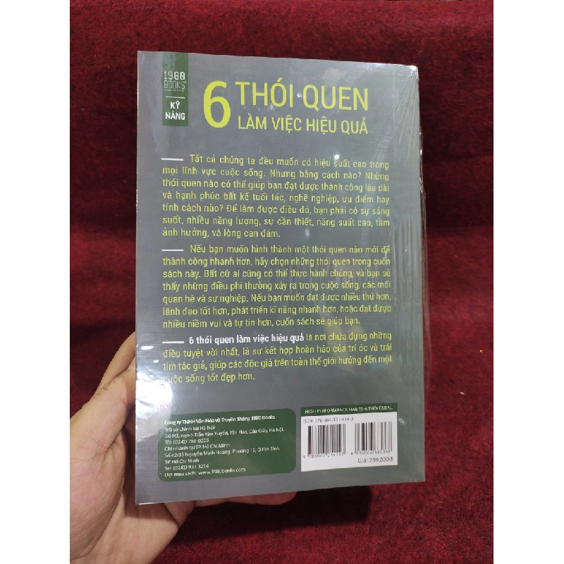 [59K/kg] 6 thói quen làm việc hiệu quả, mới 100% HCM 365317