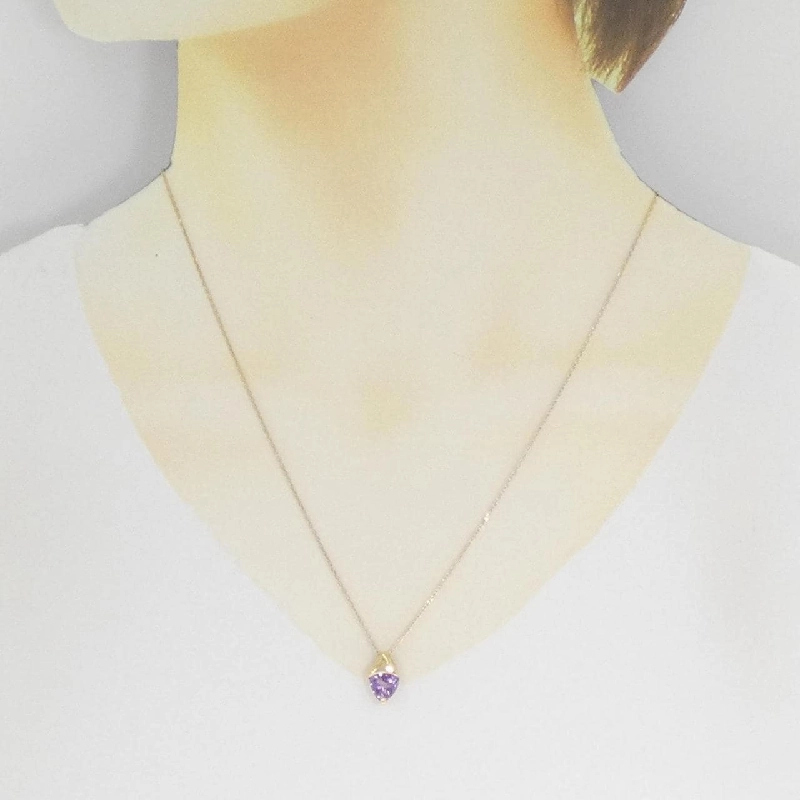 K18YG Mặt dây chuyền Amethyst 0.85CT - Hàng hiệu Chính hãng 861645
