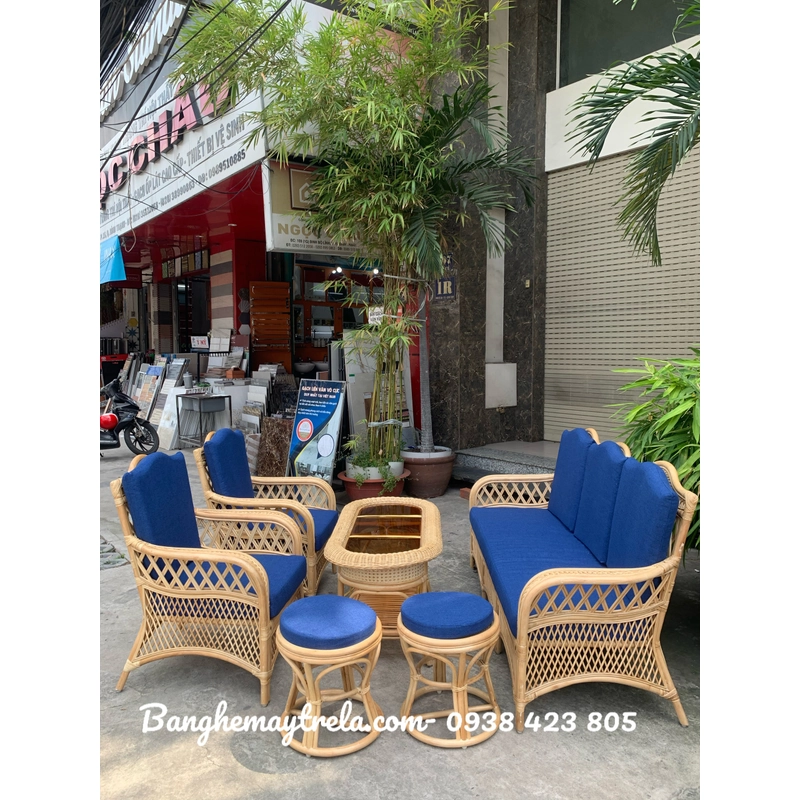 Sofa mây phòng khách hiện đại giá rẻ 551009