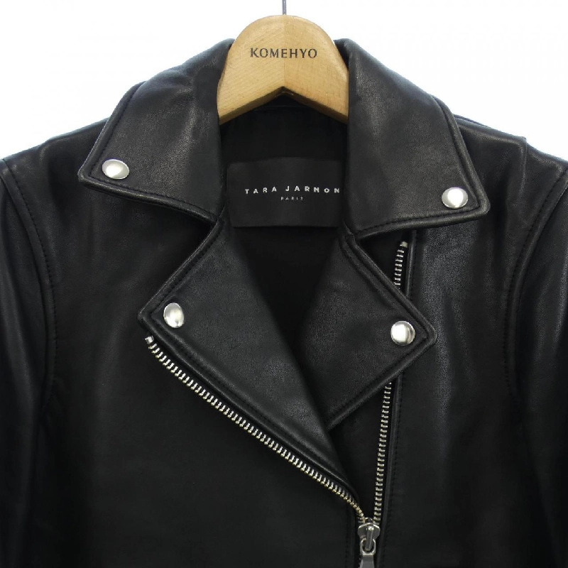 【Mã giảm giá】Áo khoác da TARA JARMON 641686