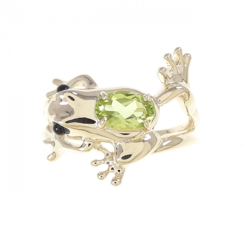 Nhẫn Peridot K10YG Frog 671132