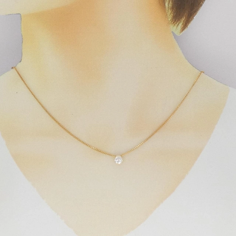 K18YG Dây chuyền kim cương - Hàng hiệu Authentic 861900