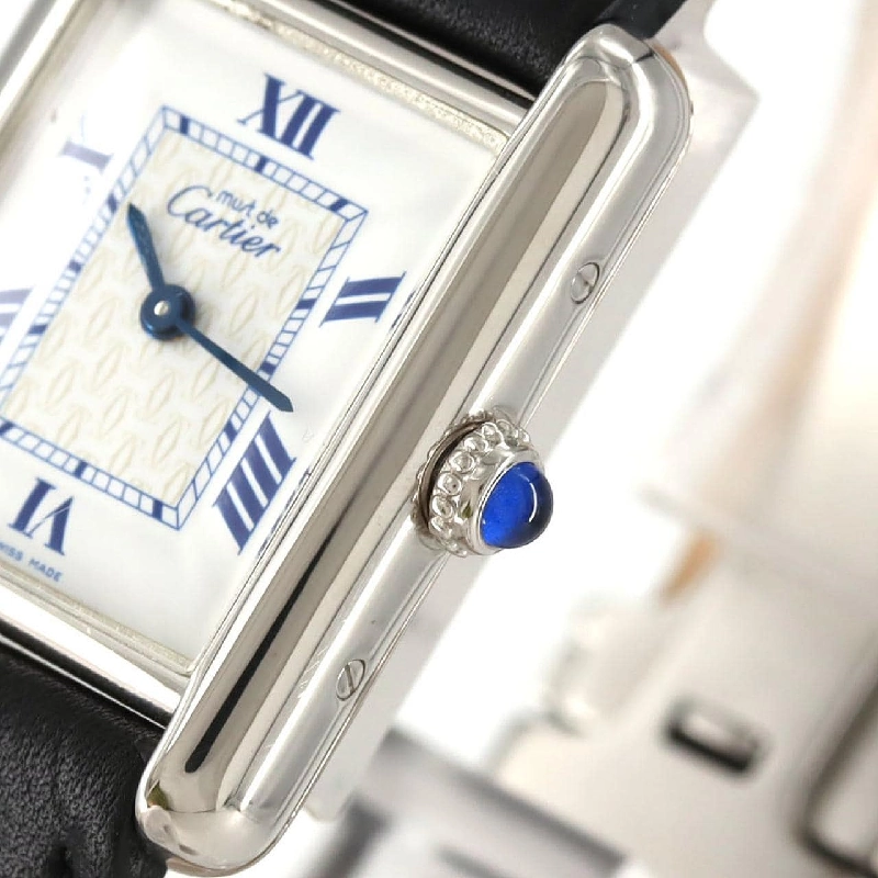 Cartier Must Tank SM W1014054 Bạc Quartz - Hàng hiệu Chính hãng 873516