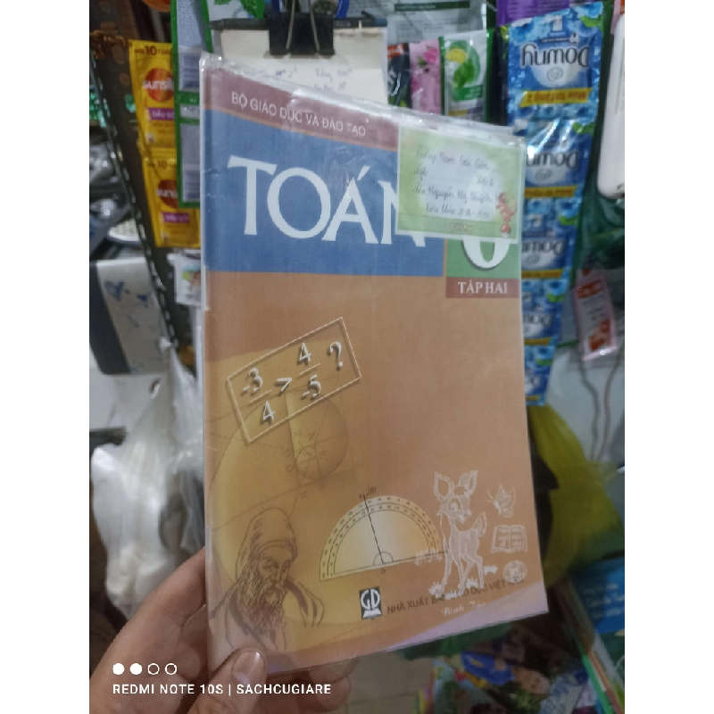 Toán 6 tập hai 2016 mới 80% Giáo khoa HCM2702 930309