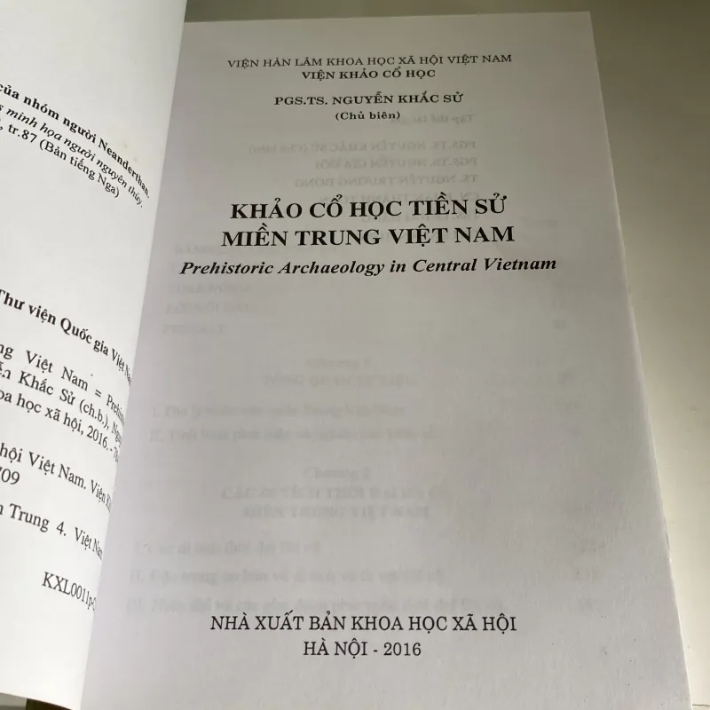 KHẢO CỔ HỌC TIỀN SỬ MIỀN TRUNG VIỆT NAM 971203