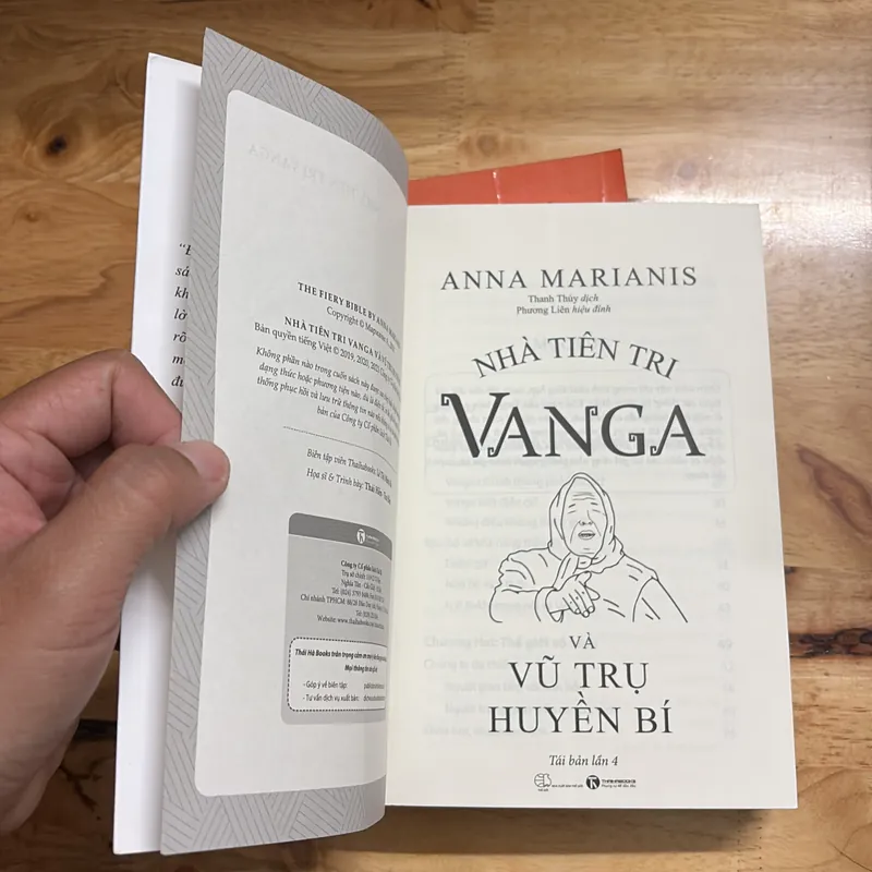 II Sách Tâm Linh: Nhà Tiên Tri Vanga _ Và Vũ Trụ Huyền Bí - ANNA MARIANIS - 2021 702689