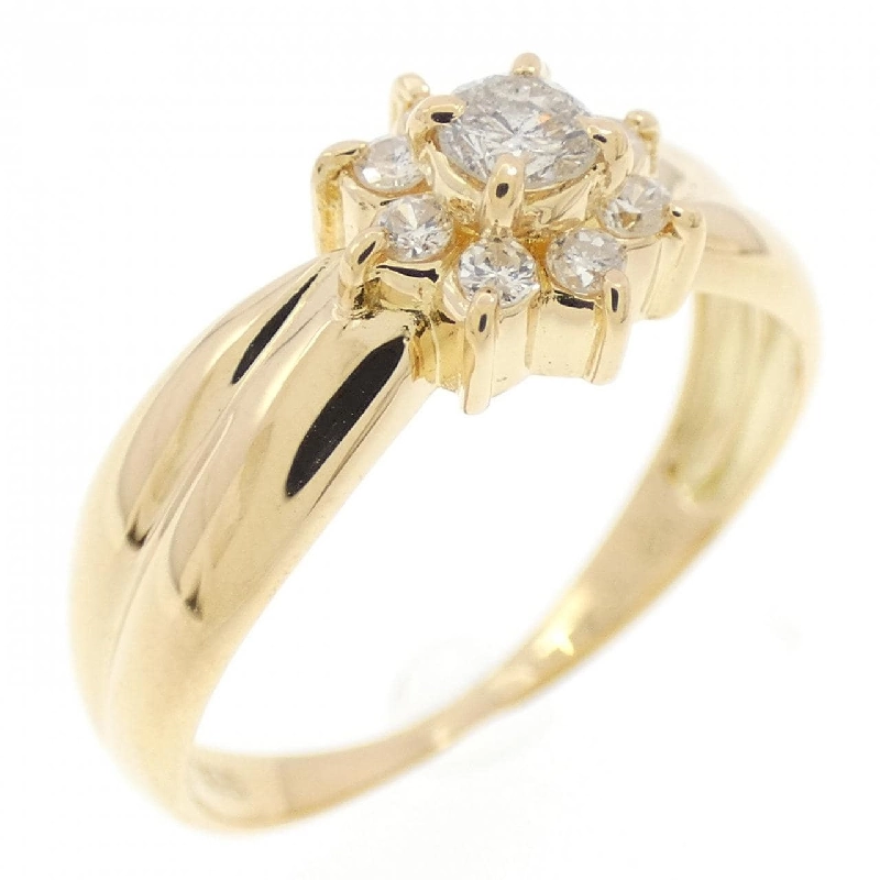 Nhẫn kim cương K18YG 0.20CT 667816