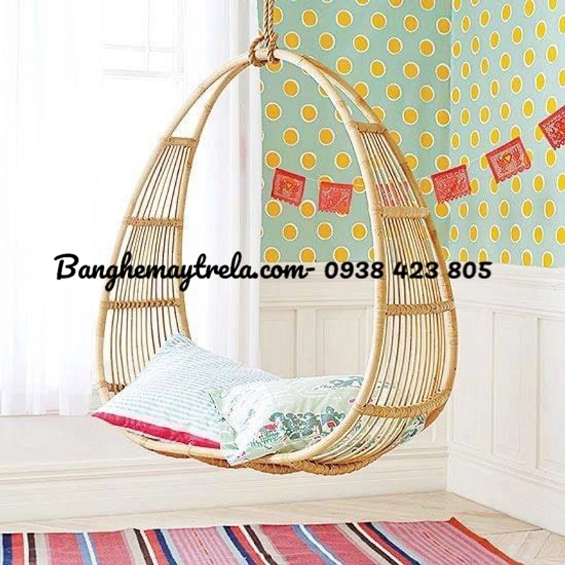 Xích đu đôi mây tự nhiên treo trần nhà 446100
