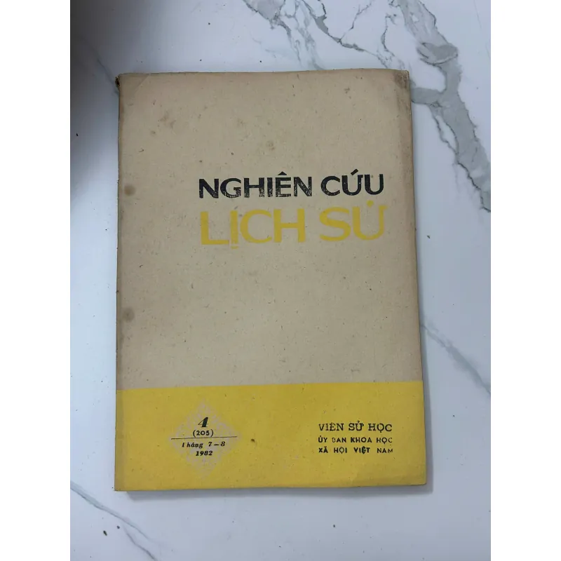 Tạp chí Nghiên cứu Lịch sử (Số 4 - 1982) - Viện Sử học 1023376