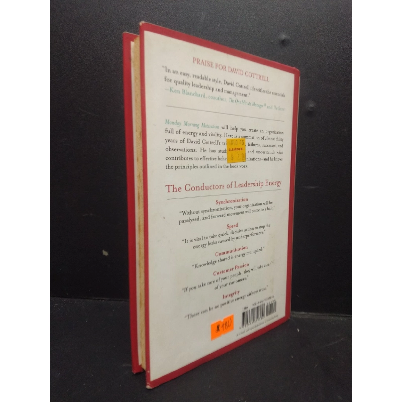 Monday morning motivation - Five steps to energize your team, customers, and profits (bìa cứng) mới 70% ố vàng HCM0106 David Cottrell SÁCH NGOẠI VĂN 922984