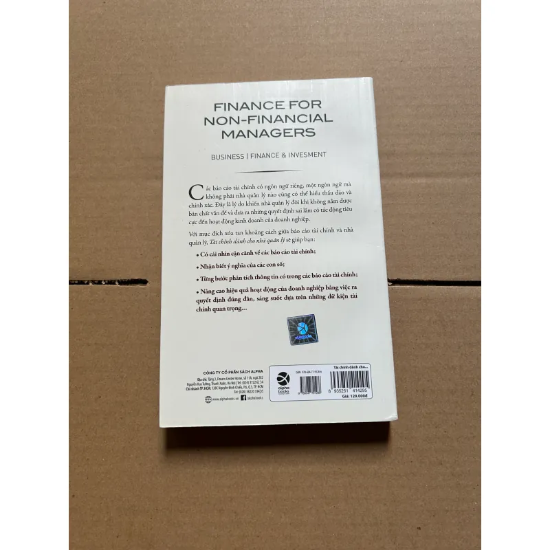 Tài chính dành cho nhà quản lý 995612