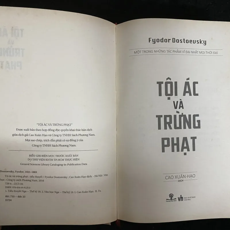 Tội ác và hình phạt của nhà văn Nga Fyodor Dostoevsky. 1030702