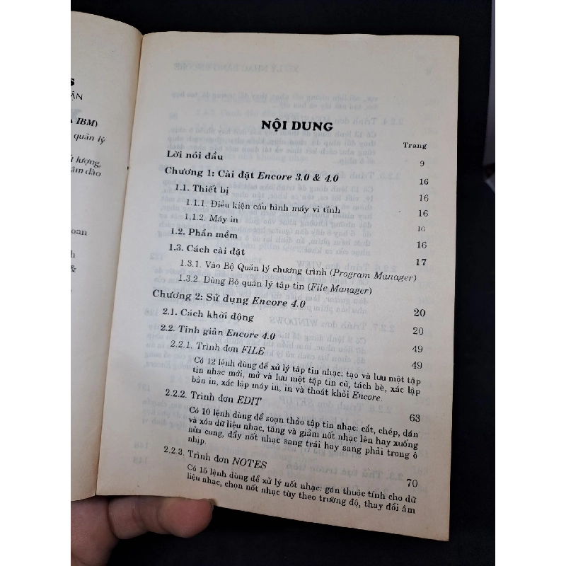 Xử lý nhạc bằng Encore 1997 P.Kim Longmới 70% HCM.TN2406 911459
