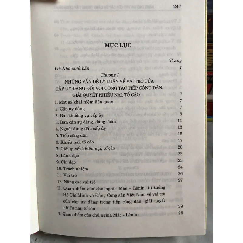 Nâng cao vai trò của cấp uỷ Đảng trong tiếp công dân, giải quyết khiếu nại, tố cáo 627146