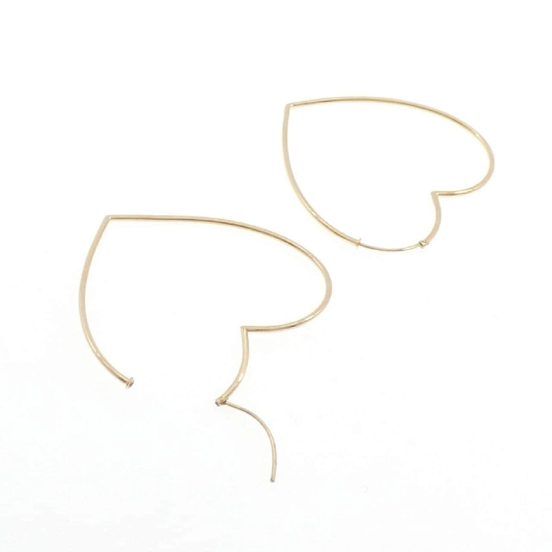 Trang sức Star Jewelry K18YG Bông tai hình trái tim - Hàng hiệu Chính hãng 845021