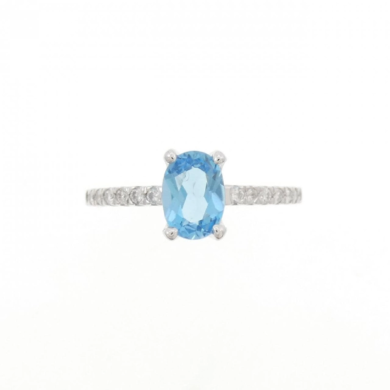 Nhẫn Blue Topaz K18WG - Hàng hiệu Chính hãng 850943