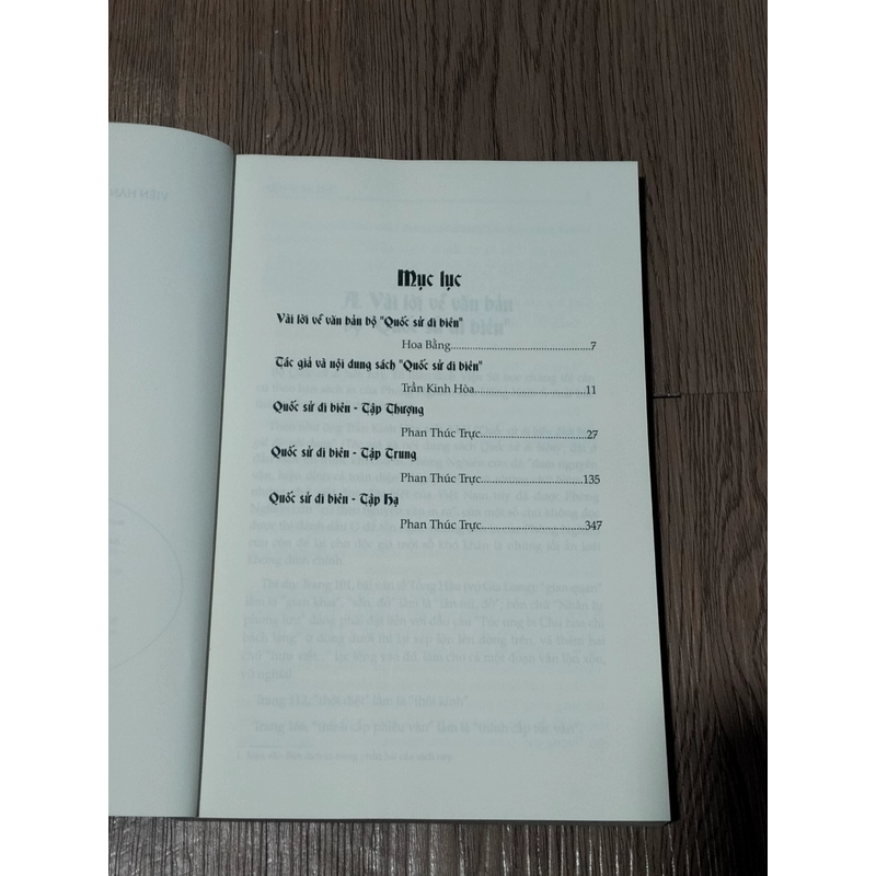 Sách lịch sử, "Quốc sử di biên", Phan Thúc Trực, sách cũ còn mới 464263