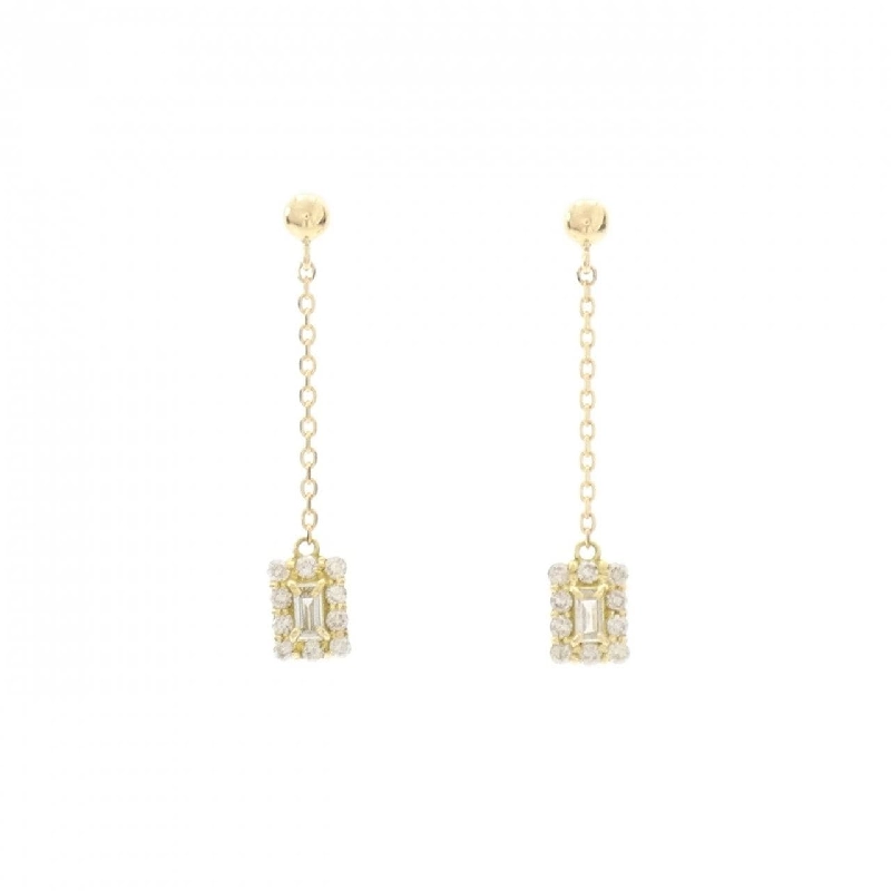 K18YG Bông tai kim cương 0.20CT - Hàng hiệu Chính hãng 877007