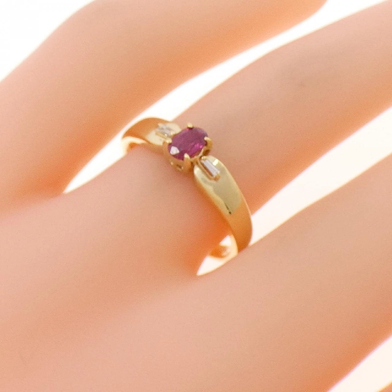 Nhẫn Ruby K18YG 0.26CT - Hàng hiệu Chính hãng 849503