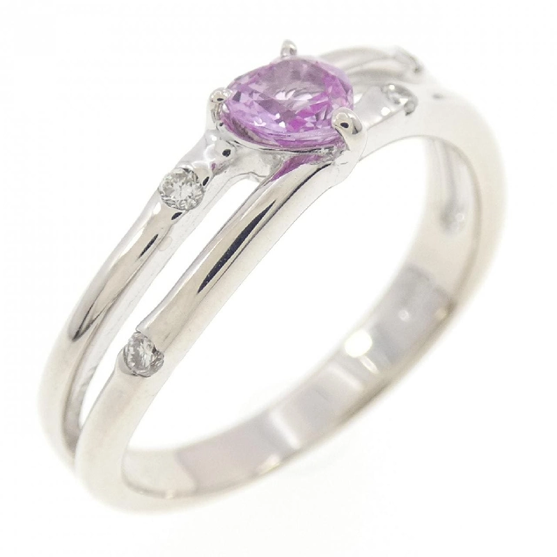 Nhẫn Sapphire hình trái tim K18WG 0.34CT - Hàng hiệu Chính hãng 851013